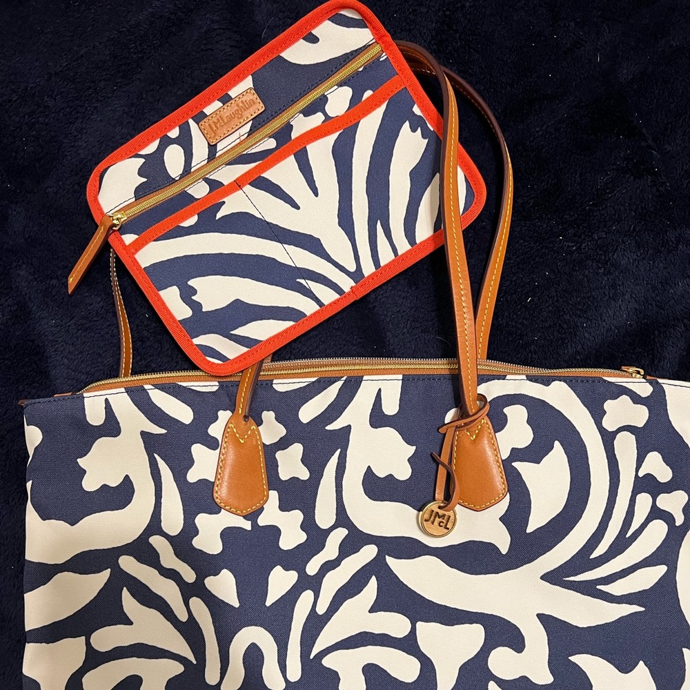 J McLaughlin Canvas Tote